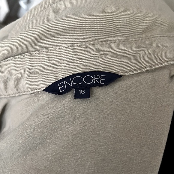 Encore Casual Khaki Jacket, Size 16 - Picture 9 of 11